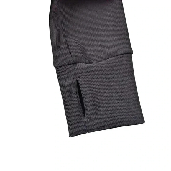 NWT Move Theology Large Black Long Sleeve Sculp Top Deluxe Rib Built In Bra - Picture 4 of 8